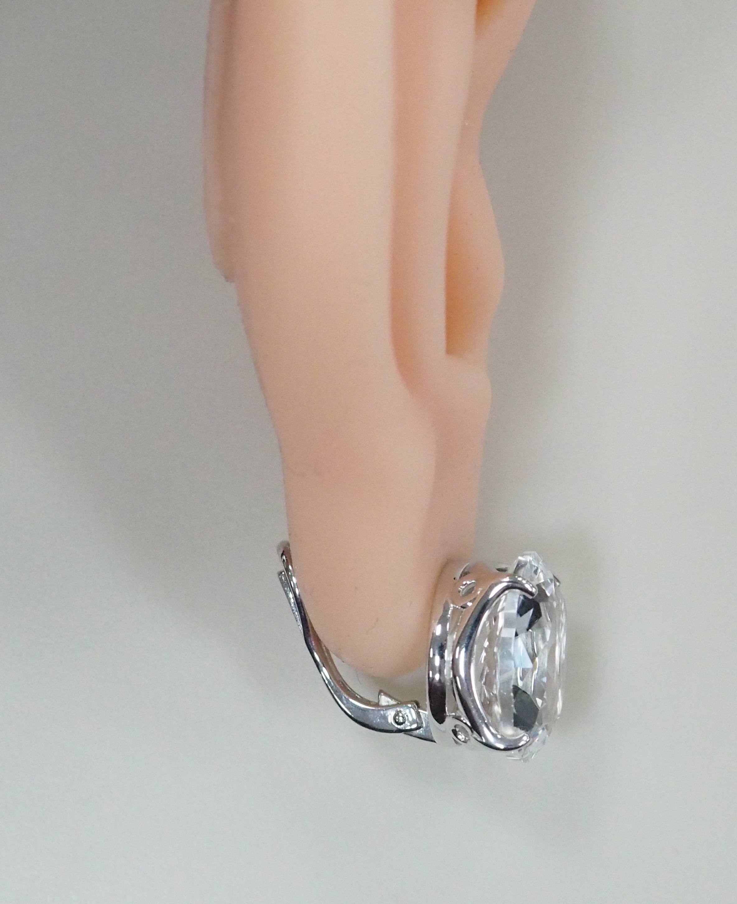 Серебряные серьги с горным хрусталем